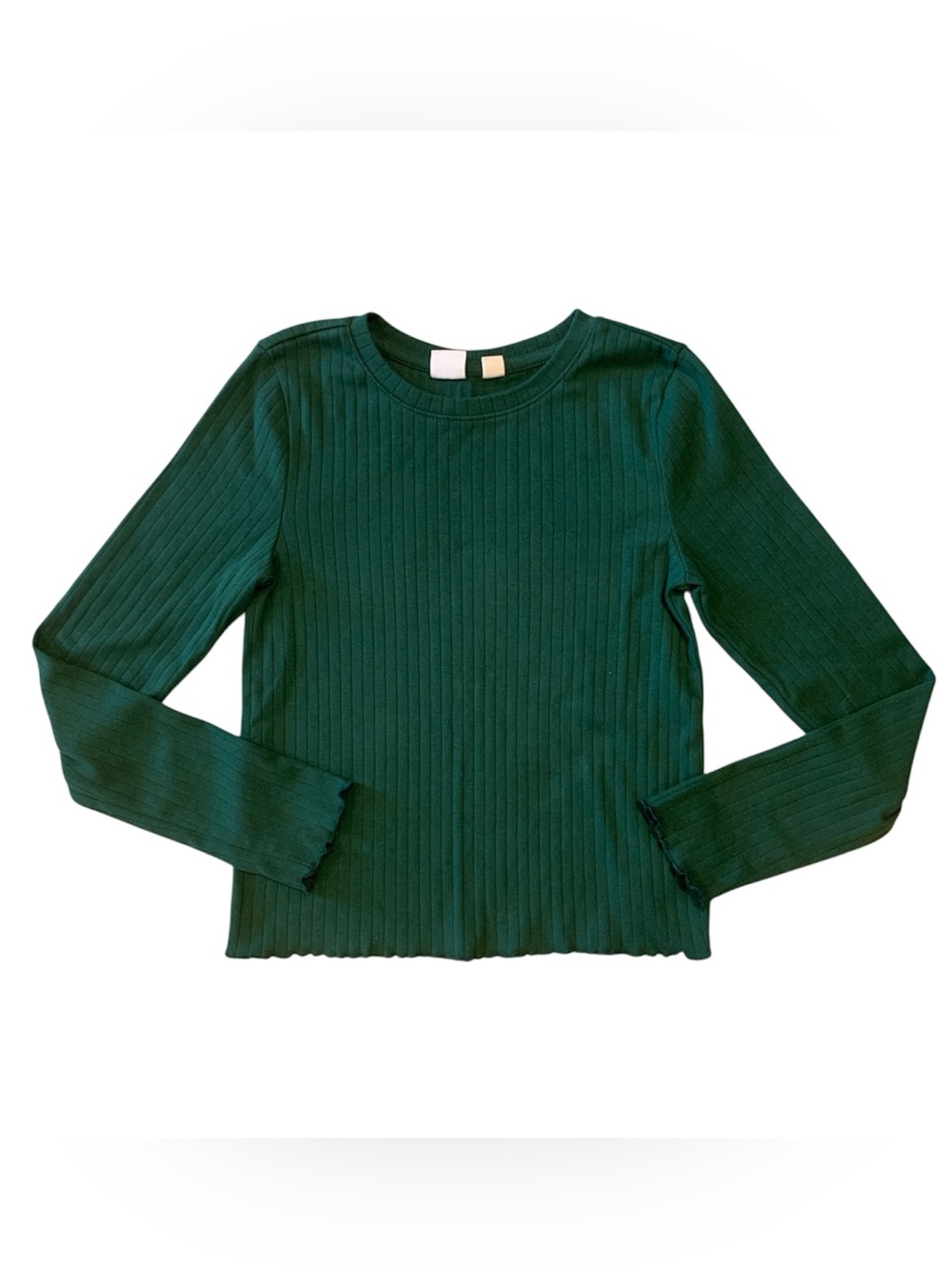 GAP Forest Green Ribbed Long-Sleeve Tee